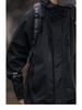 Herren Schwarze Kapuzen-Winddichte Wasserdichte Outdoor-Arbeitsjacke für Herbst/Winter