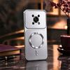Frosted Metal Finish Phone Case for HONOR X9 5G Full Lens Big Window Magnetic Ring Car Mount Slim Cover
