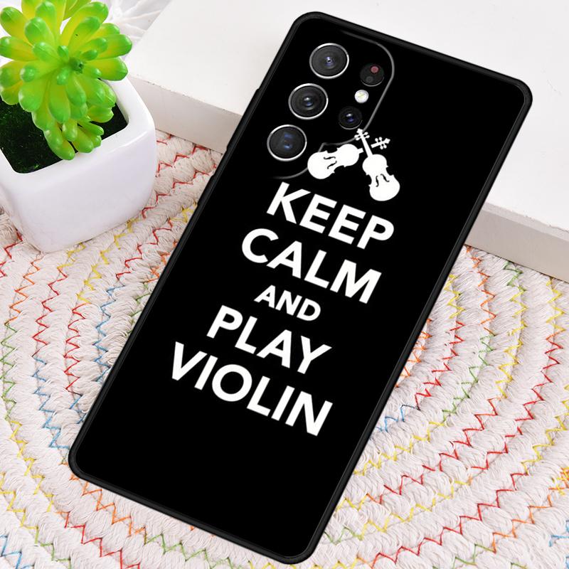 Cool Music Violin C Phone Case for Samsung Galaxy note 10 pro S26 Ultra S23 S24 FE S25 S21 S22 PLUS shockproof Cove
