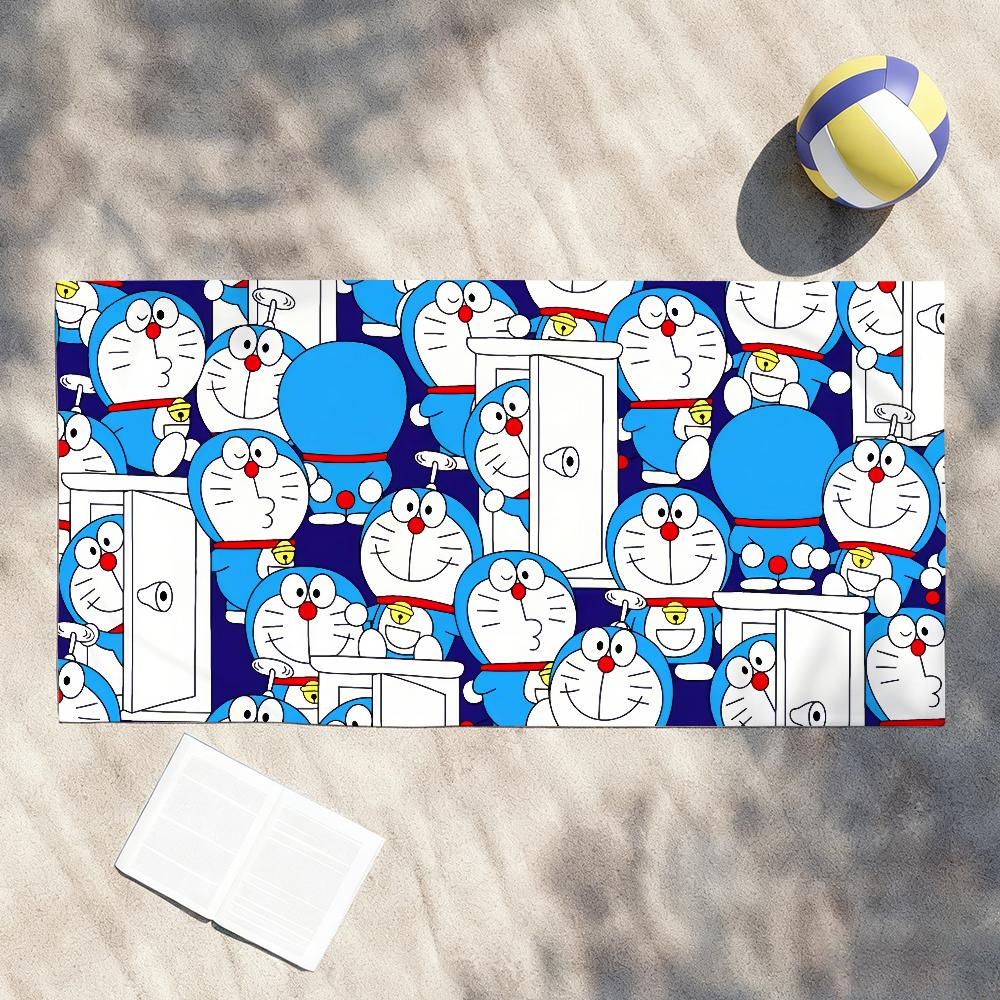 Cute Towel Shower Sauna Travel Spa Quick Dry Gym Accessories Soft D-DorAemon-S Cartoon Large Beach Towels