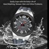 Naviforce Men's Fashion Quartz Watch Polygon Dial Luminous Hands Calendar Silicone Strap 30m Waterproof Casual Men's Boy's Watch NF8079