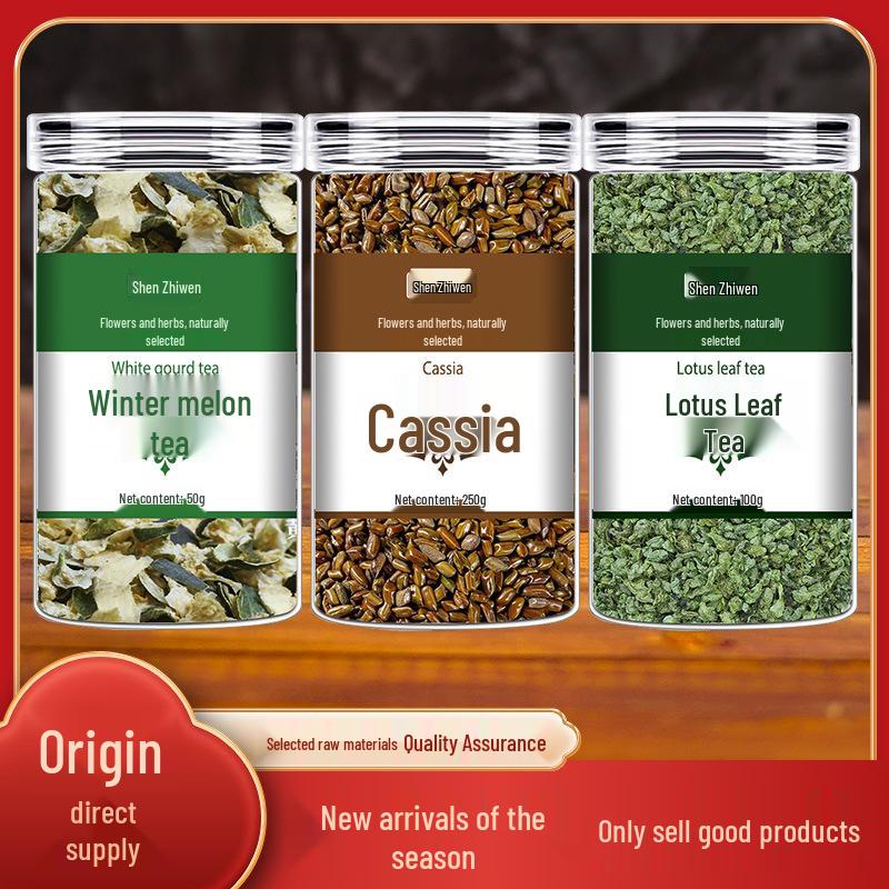 Shen Zhiwen Rose Winter Melon Lotus Leaf Herbal Tea - Sulfur-Free Health Drink for All Seasons