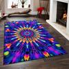 Colorful Kaleidoscope Pattern Rug Non-slip Rug Suitable for Living Room and Bedroom Sofas