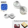 10x 20x 30x 21mm Zinc Zinc Alloy Jewelry Magnifying Glass Folding Magnifying Lens  Jewelry Identification