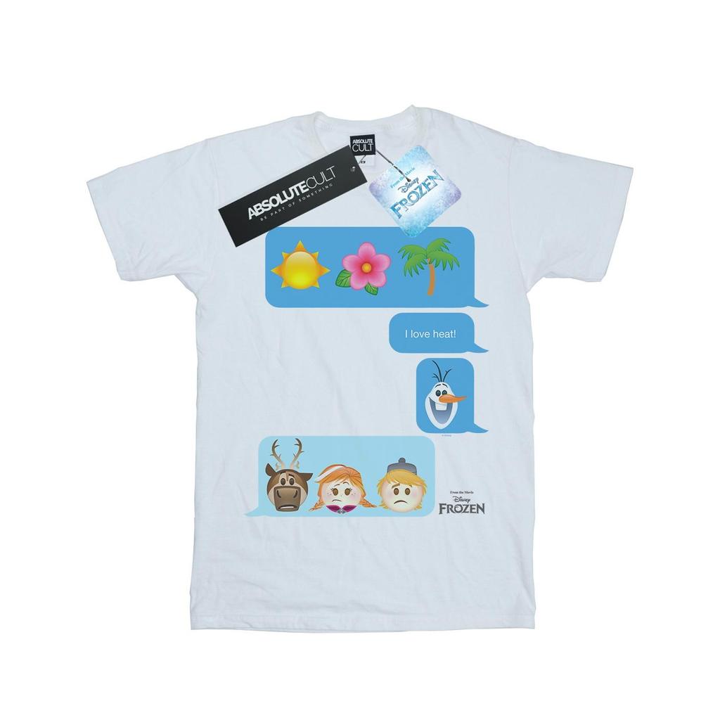 Disney Womens/Ladies Frozen I Love Heat Cotton Boyfriend T-Shirt