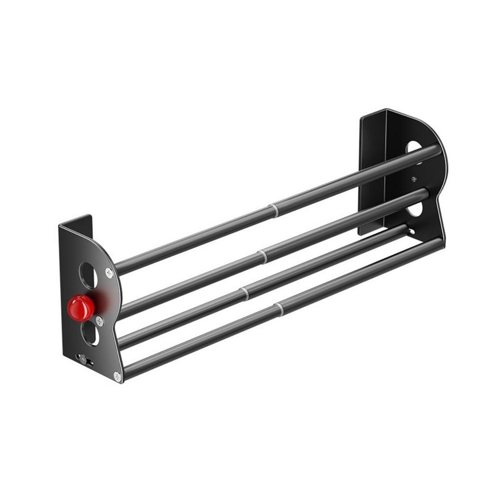 Expandable Magnetic Slipper Rack No Drill Bathroom Slipper Holder Behind Entry Door