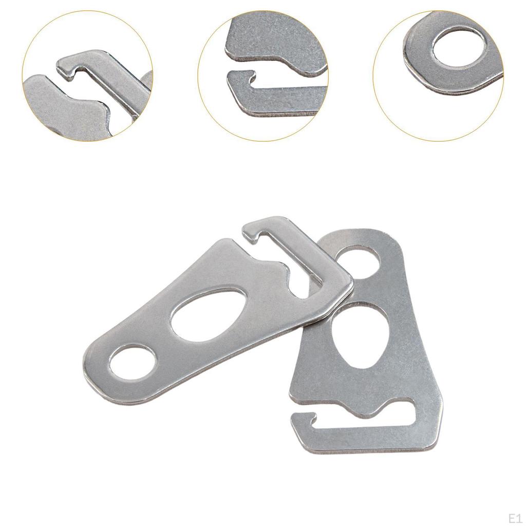 2x Camping Tent guyline Rope Adjusters Stainless Steel Tensioners Tents Wind Buckles