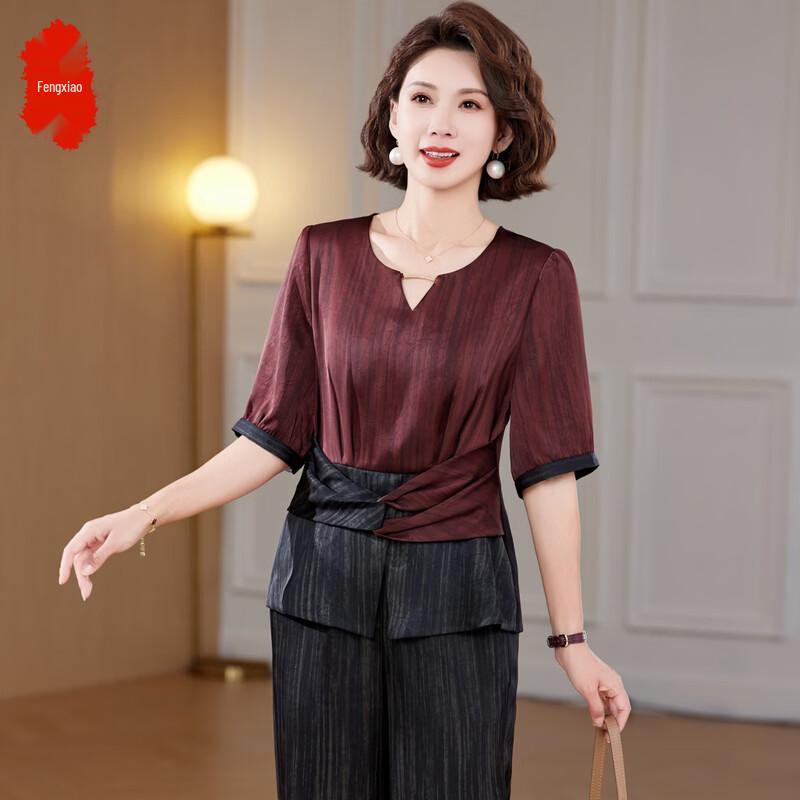 

Elegant Women s Striped Short-Sleeve Summer T-Shirt XL