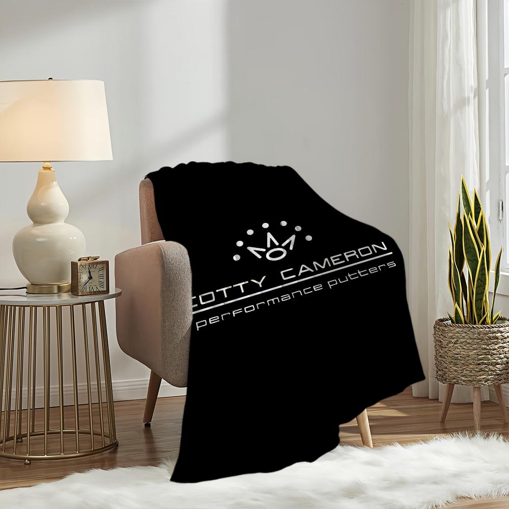 Scotty Cameron Golf Logo Blanket Blanket for Couch Sofa Travel Home Hiking Picni Bed Beding Flannel Blanket Birthday Gift