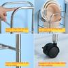Multi-storey Bathroom Storage Rack Floor Standing Household Shower Basin Storage Racks Carbon Steel Pulley Simple Storage Rack