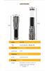 Dual Light Rechargeable Laser Flashlight with Retractable Outdoor Lighting & Digital Display