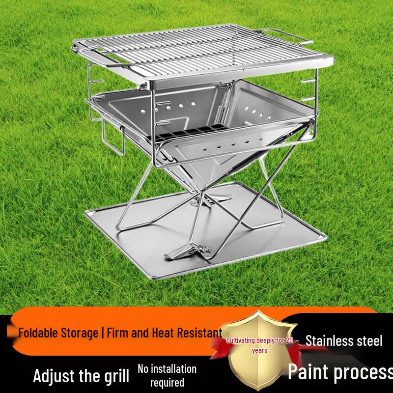 Beifu MT-055 Foldable Stainless Steel BBQ Grill