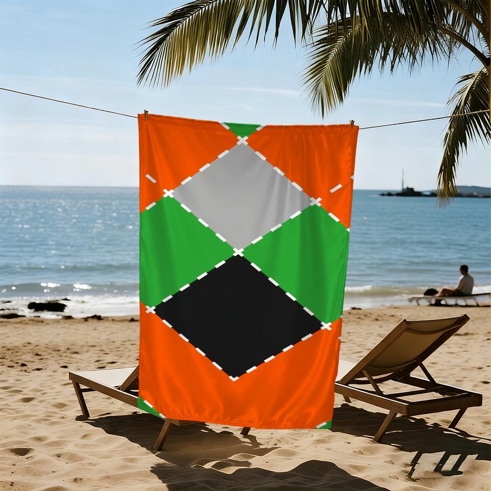 R-renown Car 787B Towel Beach Quick Dry Soft Pool Towels Gift for Travel Gym Shower Camping Sports