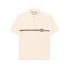 GG Embroidered Short Sleeve Polo Shirt For Men Beige Men's 598957-XJB0V-9247
