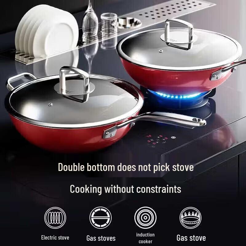 Maibale Ceramic Steel Enamel Wok