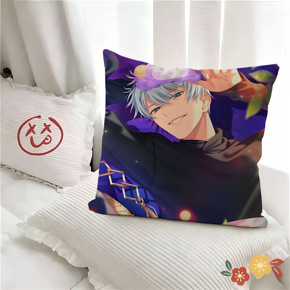 pc Anime Cartoon OObey Me Solomon Pillow Case Fashion Square Pillowcase Bedroom Sofa Room Ins Decoration Leisure