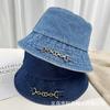 Spring and Autumn New Washed Denim Fisherman Hat Children's Fashion Versatile Outdoor Shade Basin Hat Foreign Gas Bucket Hat