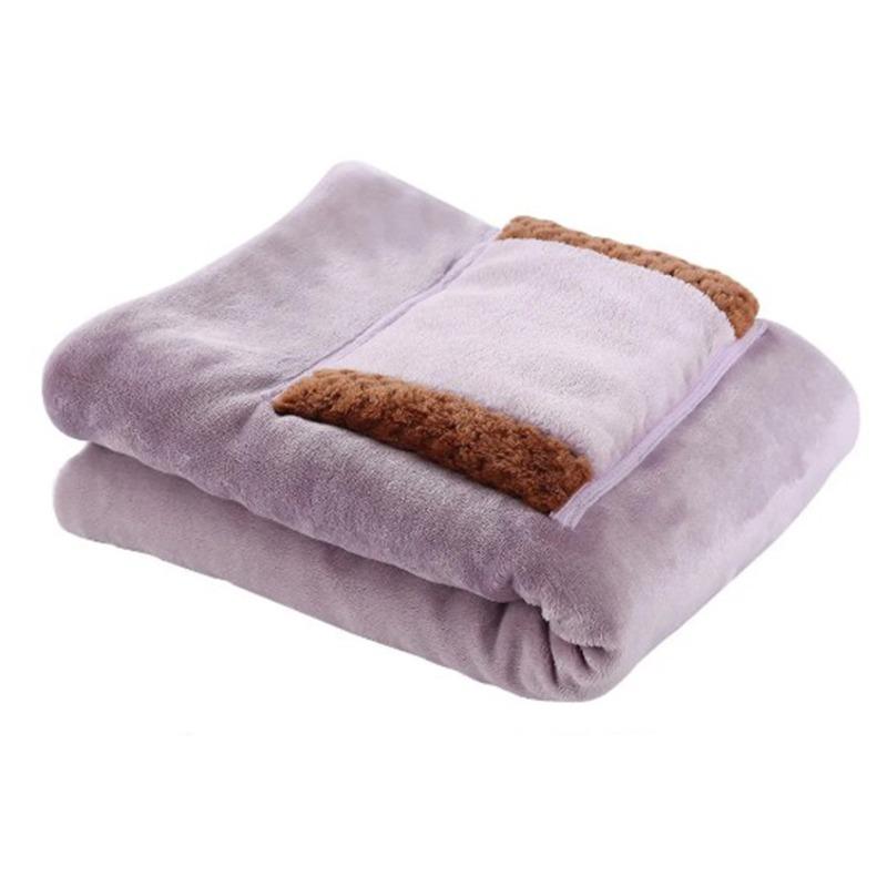 Одеяло с электрическим подогревом 60x80 см, USB Многофункциональное зимнее согревающее одеяло для рук, наколенники, офисное шерстяное дорожное одеяло для обеда, перерыва