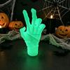 Glow in The Dark Spooky Figurine 3D Printed Mummy Hand Ornament, Statue with Bandage, Secret Room Landscaping Accessory Realistic Zombie for Halloween