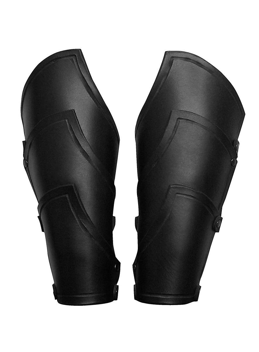 Medieval Viking Elf Warrior Gauntlets & Wristbands for Halloween & Cosplay чёрный
