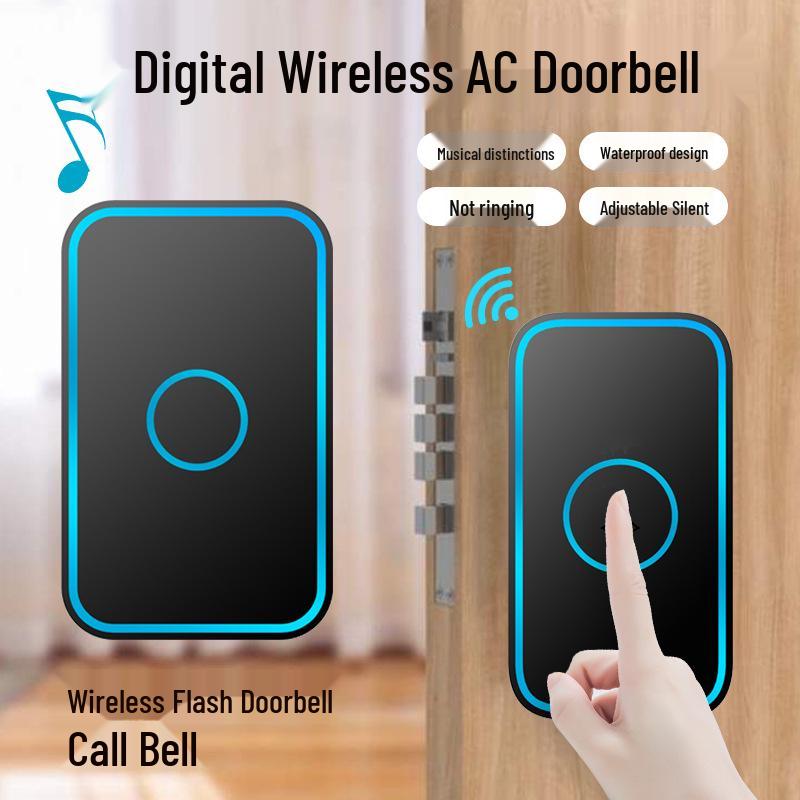Smart Long-Distance Wireless Doorbell with Remote Control for Home Use