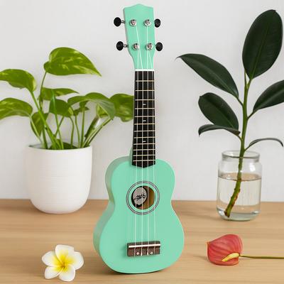 Ukulele 4-String Turquoise Handcrafted Indonesia