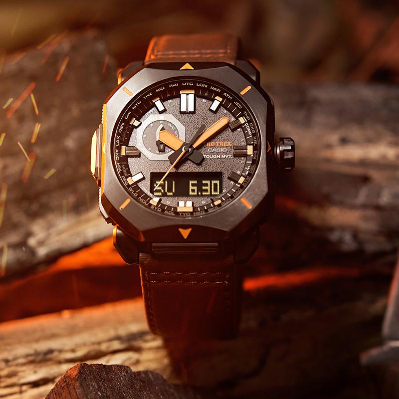 Casio Reloj Negro PRO TREK para Hombre PRW-6900YL-5PR PRW-6900YL-5PR