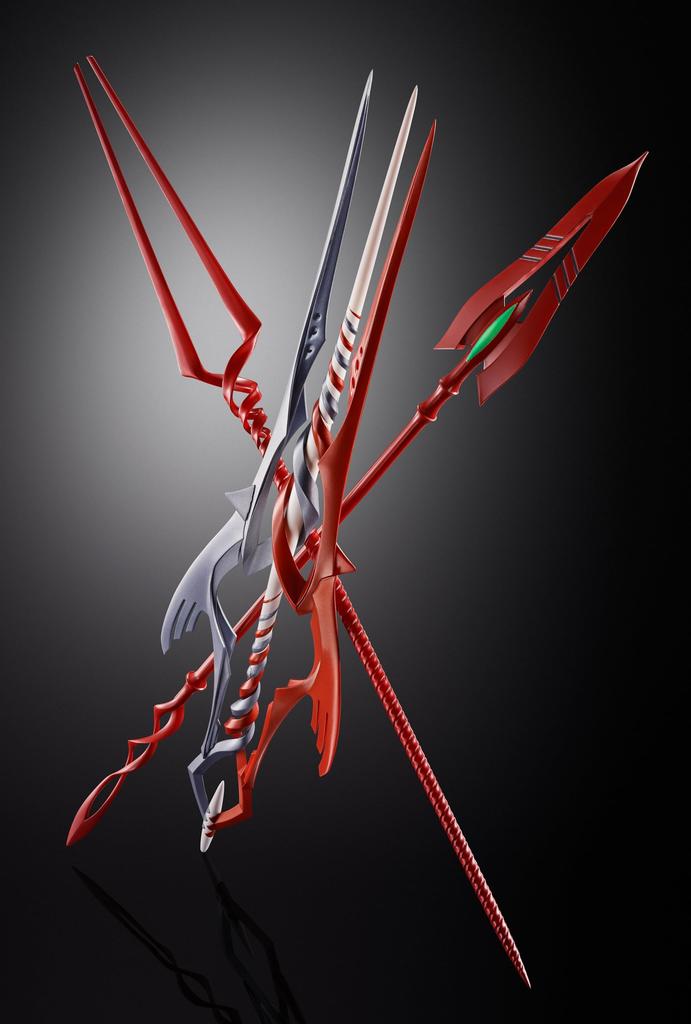 TAMASHII NATIONS Soul Nation Evangelion Set of Three Spears 30th Anniversary Metal Build Action Figure