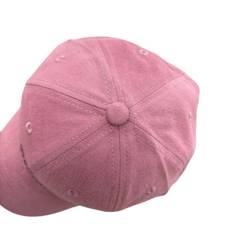 Letter hat women's new high-quality wide-brimmed baseball cap trendy brand polished street cap couple