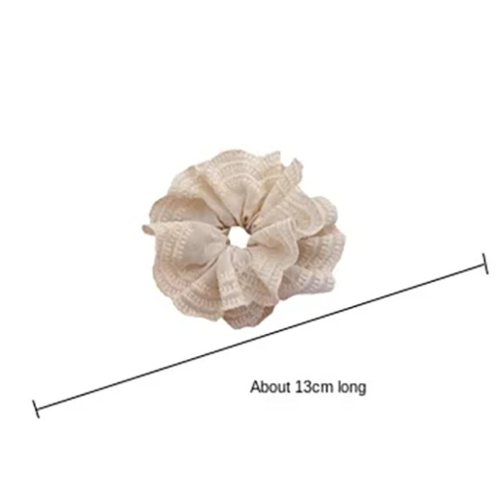 Fashion Solid Color Hair Scrunchies French Lace Korean Hair Bands Hair Accessories Headdress Elastic Hair Bands Women