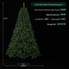 PVC Dense Christmas Tree - 1.5/1.8/2.1 Meters, Ideal for Hotel & Home Decor