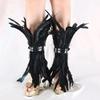 Adjustable Feather Ankle Cuff for Halloween Costume Parties Stage Performances Cosplay Event and Themed Celebrations