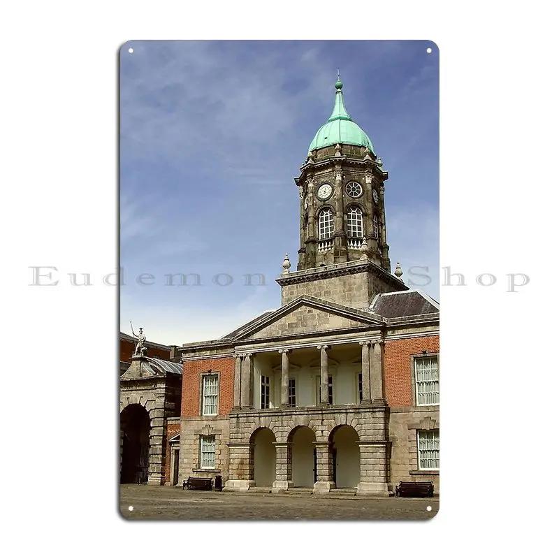 Waterford Ireland Lismore in the past Antique Waterford Ireland street scene Reginalds Tower Metal Garage Wall Tin Sign Poster 20x30cm(7.8x11.8inch)