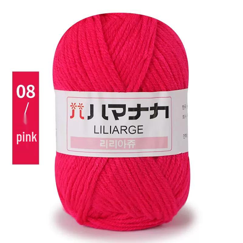 4-Ply Milk Cotton Yarn: Medium-Thick Baby Yarn for Hand-Knitted Scarves, Crochet Shoes, Dolls, and DIY Projects.