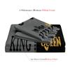 3pcs Royal Crown King & Queen Themed Bedding Duvet Cover Set Breathable Machine Washable High-Definition Digital Print Bedroom