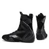 High-top Men's Wrestling Shoes  Free Sparring Boxing Shoes Anti-slip Martial Art Shoes Gym Fitness Training Sneakers