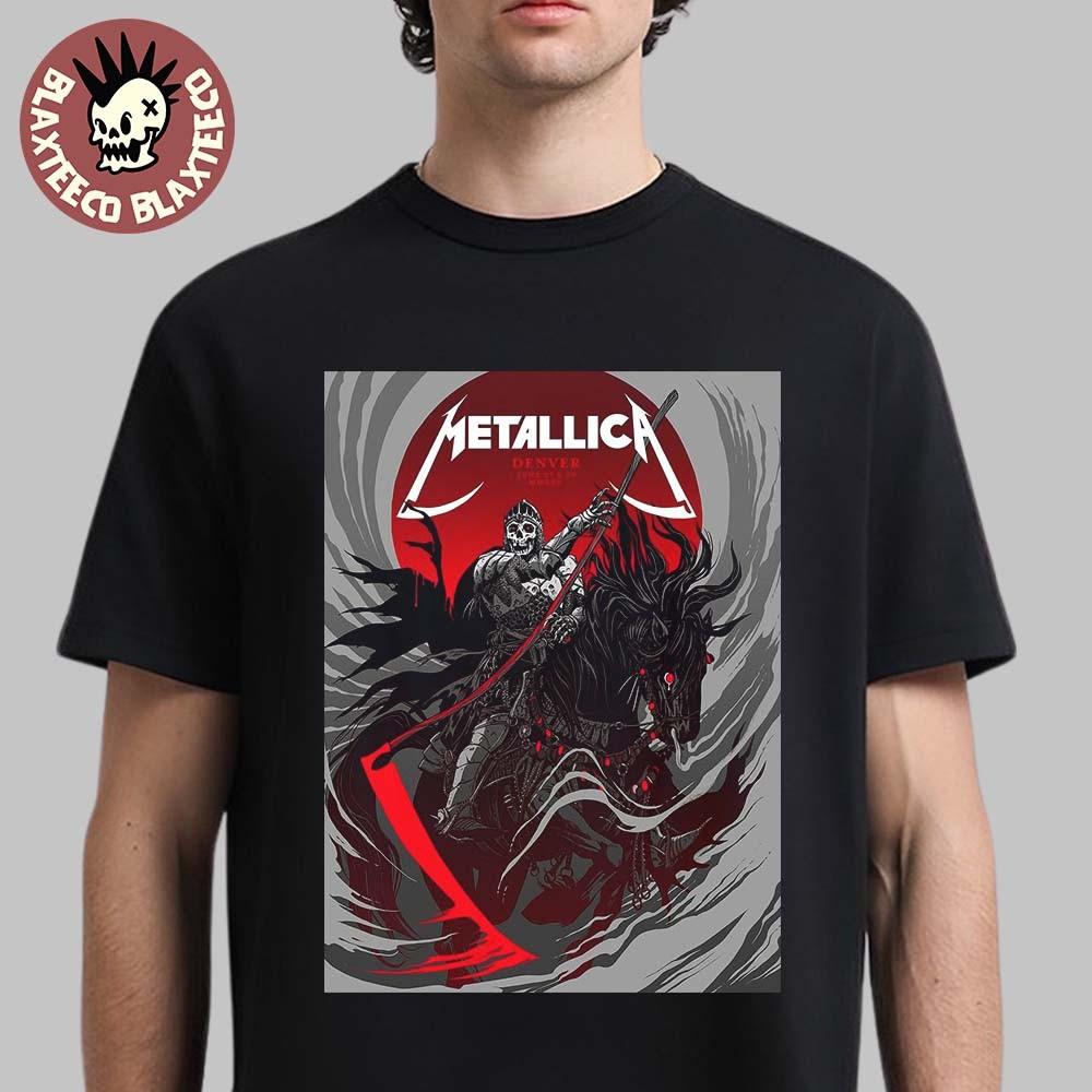 Metallica M72 Denver 6/27 & 6/29 2025  The Death Knight Reprint Unisex T-Shirt XXL