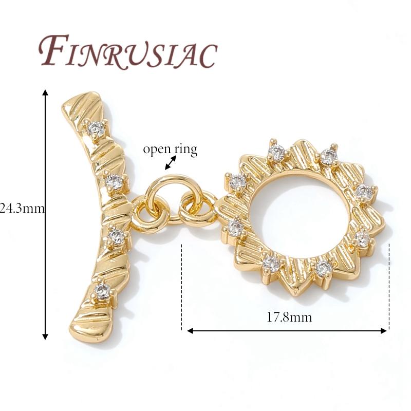 18K Gold Plated Toggle Clasp For Jewelry,Bracelets Locks,OT Clasp For Jewellery,Necklace Clasps Connectors,DIY Accessories