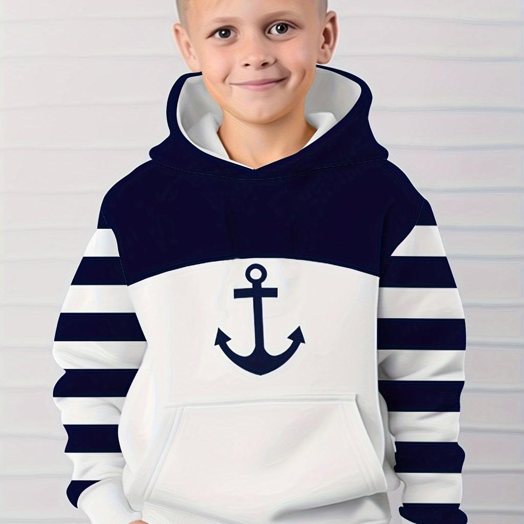 Kinderkleidung Jungen Hoodies Langarm 3D Simple Print Kinder Frühling Herbst Kleidung Casual Outdoor Pullover Junge Mädchen Kleidung Tops