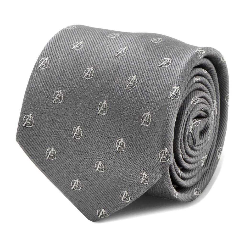 Marvel Avengers Grey Tie [Cufflinks] (mv-avngr-gry-tr)
