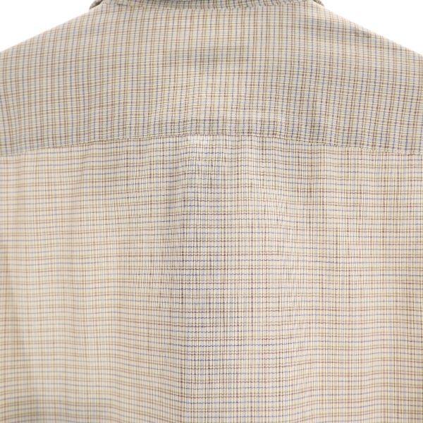 Yves Saint Laurent 80s 90s Old Check Pattern Long Sleeve Shirt Shirt Men's Used