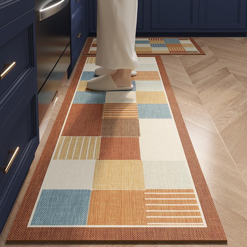 American Retro Diatomaceous Earth Kitchen Floor Mat – Quick-Drying, Water-Absorbent, Stain-Resistant, Non-Slip Mat