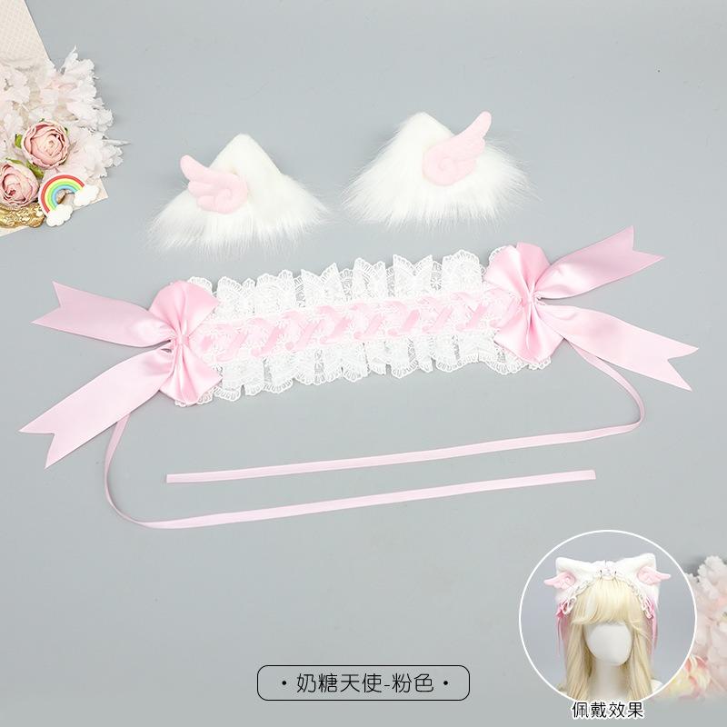 Cat Ear Hairpin Cat Ear Headband Bow Headgear Comic-Con Dress Up Cute Girl Hair Accessories Lolita Multi-purpose Pair Clip