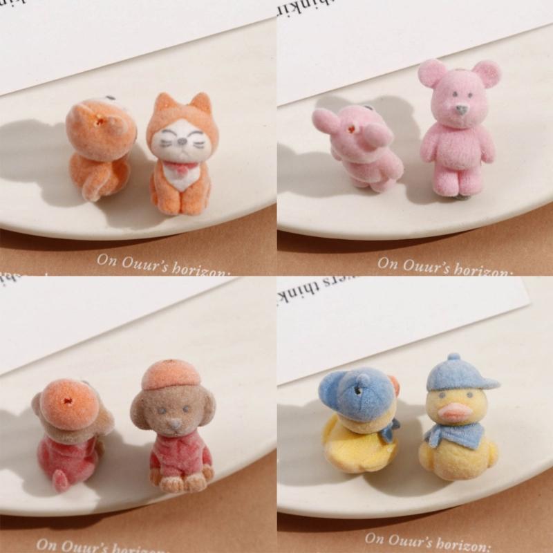 Cute Cartoon Bear Duckling Broken Shell Chicken Dog Plush Doll Pendant Jewelry