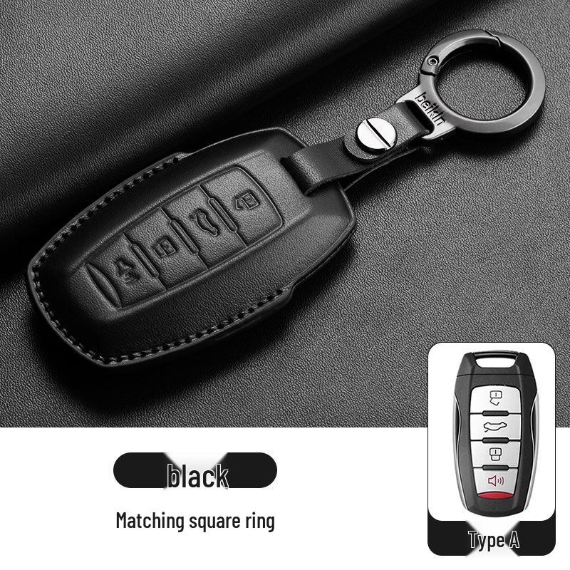 Leather Key Cover for Great Wall Haval: H6, H2S, M6, Big Dog, F7, H9, Red Hare, Menglong, Mythical Beast