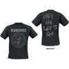 Ramones Seal Hey Ho T-Shirt Schwarz Neu