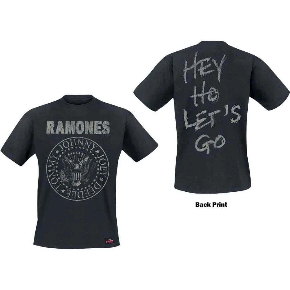 The Ramones Men s Seal Hey Ho T-Shirt Black S