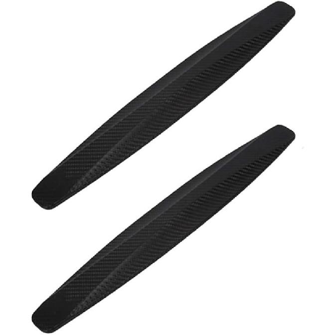 

Pack of 2, Universal Rubber Anticollision Car Corner Bumper Guard Protector Anti-Scratch Strips Sticker (Black) чёрный