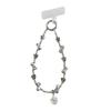 Premium sense water drop crystal love pendant mobile phone chain ins butterfly handmade beaded keychain bag pendant batch