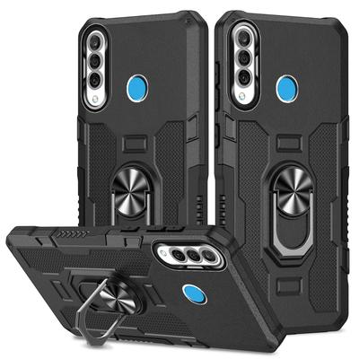 Voor Huawei P30 Lite Hoes Schokbestendig Armor Ring Standaard Bumper Achterkant Cover Voor Huawei P30 Lite P30Lite Telefoonhoesjes
